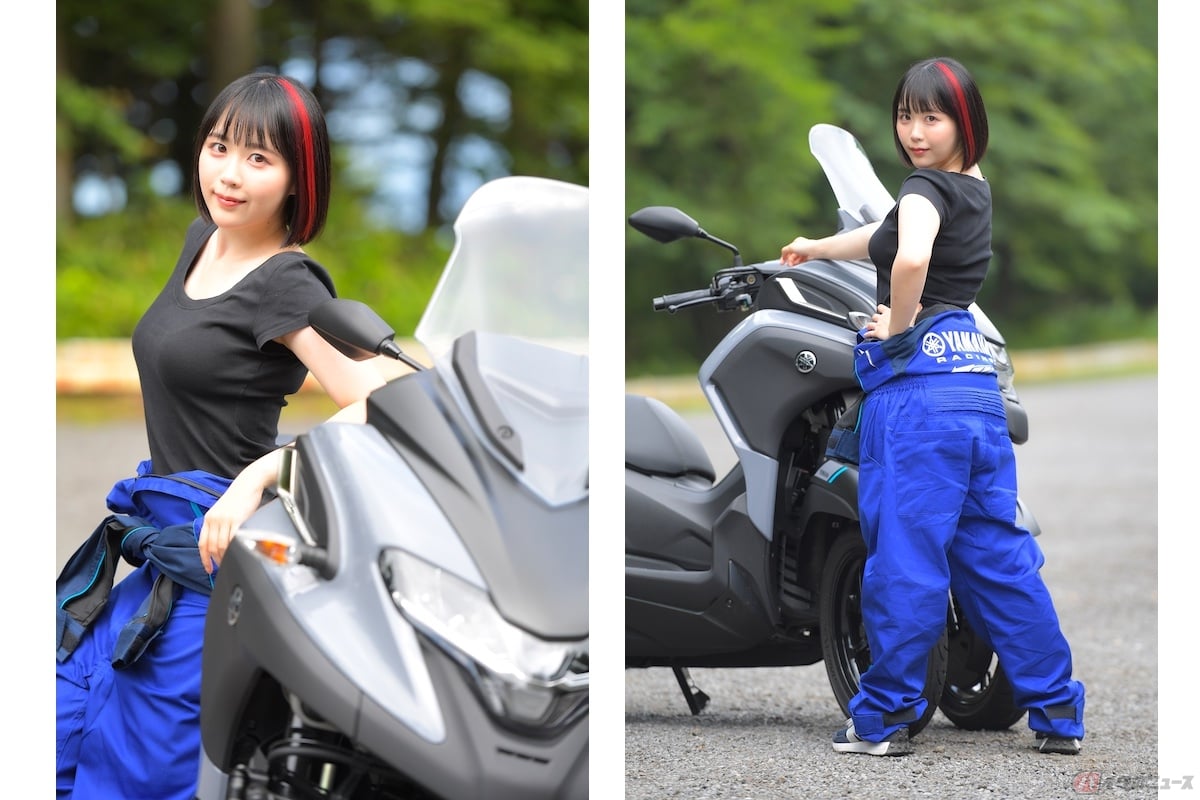 夜道はヤマハメカニックさんのツナギを着てみました!