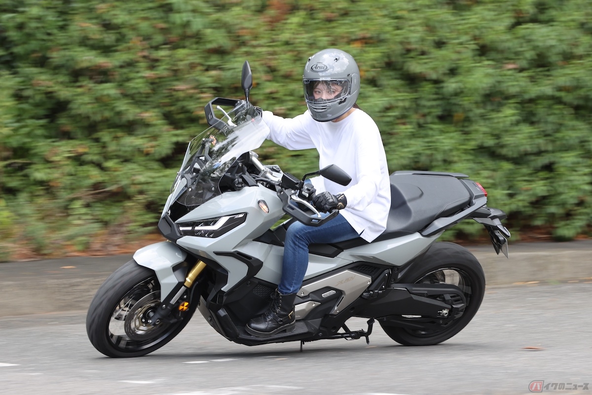 重さのあるX-ADVですが、走行中は軽くなってくれて問題なかった！