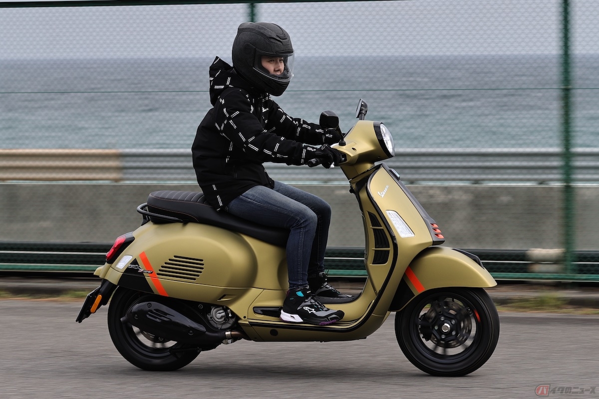 スタートダッシュから伸びやかに加速してくれるベスパ『GTS SUPERSPORT 300』