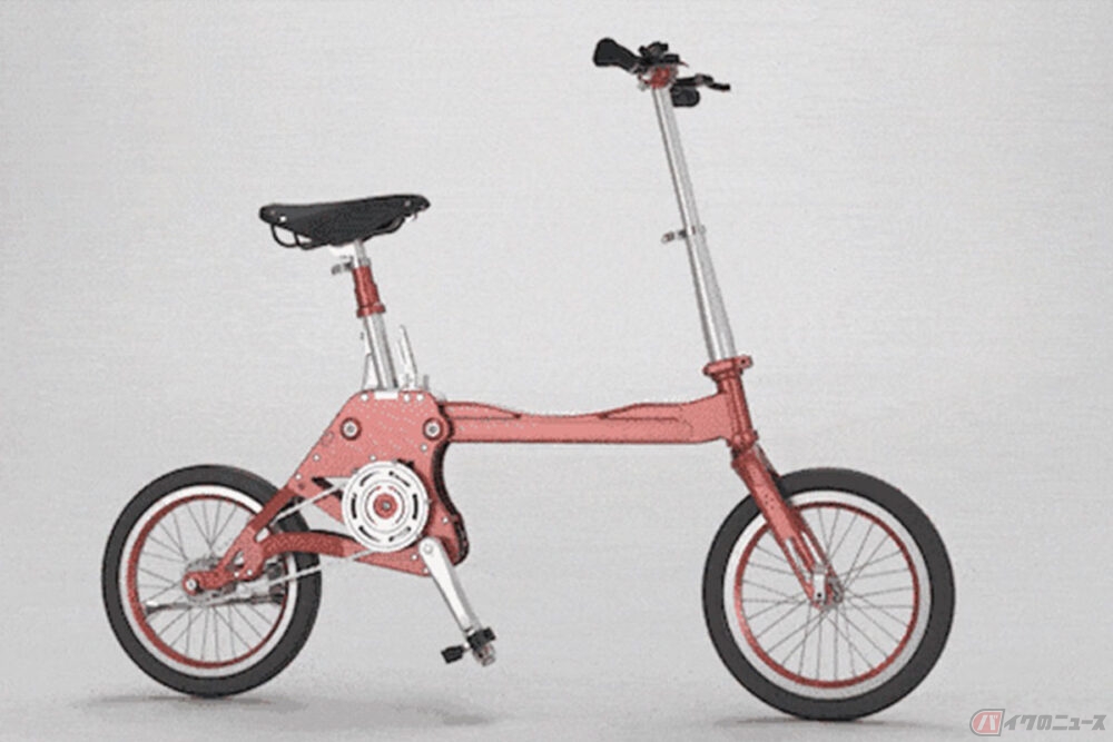 わずか4秒で折りたたみ可能！ スライド式ボディ採用の自転車「POP
