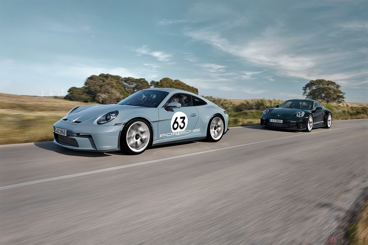ポルシェ「911 S/T with Heritage Design Package and Porsche 911 S/T」