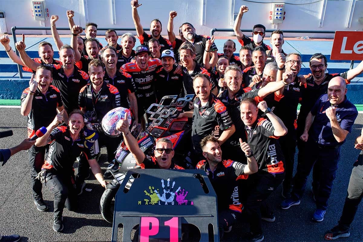 2022年シーズンのMotoGPにファクトリーチームとして参戦している「aprilia racing(アプリリア・レーシング)」