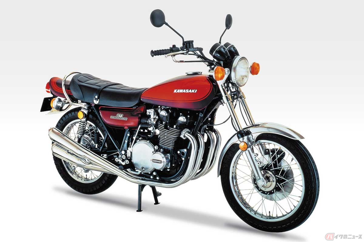 【実車画像】1973年に登場したカワサキ「750-RS」(通称:Z2)