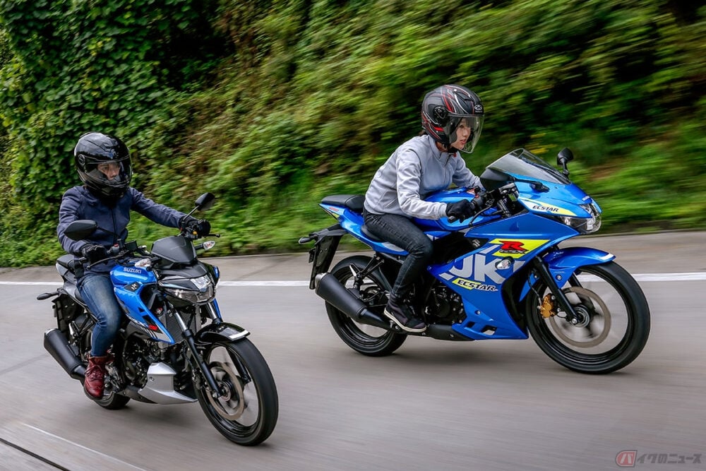 大型乗り女子がスズキの Gsx R125 Abs と Gsx S125 Abs を乗り比べてみた Pr バイクのニュース 2 大型乗り女子がスズキの Gsx R125 Abs と Gsx S125 Abs を乗り比べてみた Pr バイクのニュース 2