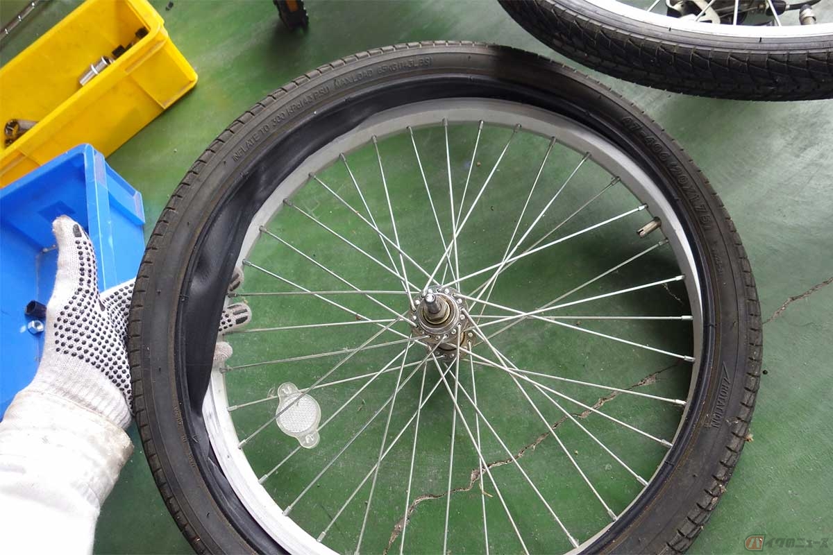 自転車のタイヤにパンクはつきもの