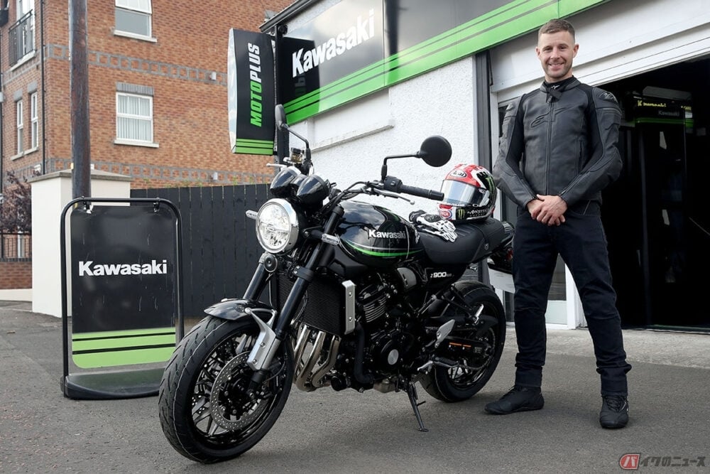 ジョナサン・レイ選手と愛車の「Z900RS」