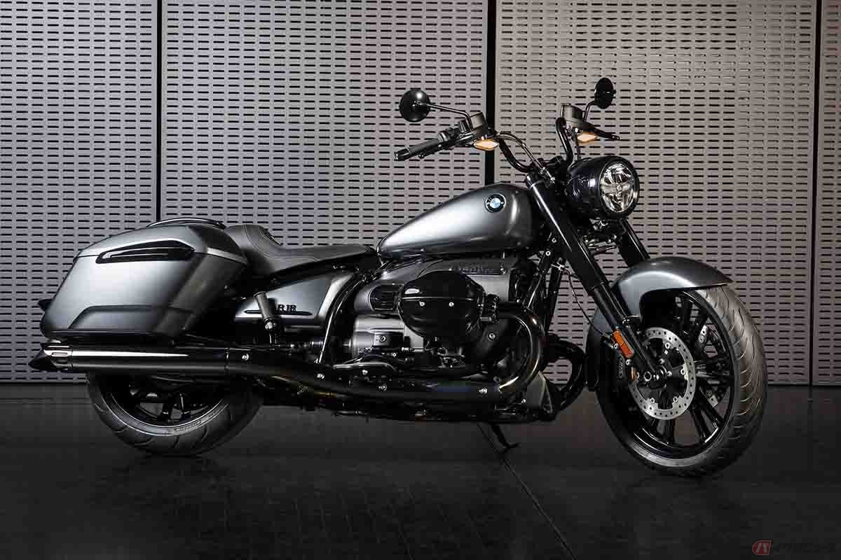 5番目のビッグボクサー搭載車BMW Motorrad「R18 Roctane」。クラシカルなデザインの丸型メーター内蔵ヘッドライトをR18ファミリーとして初採用しています