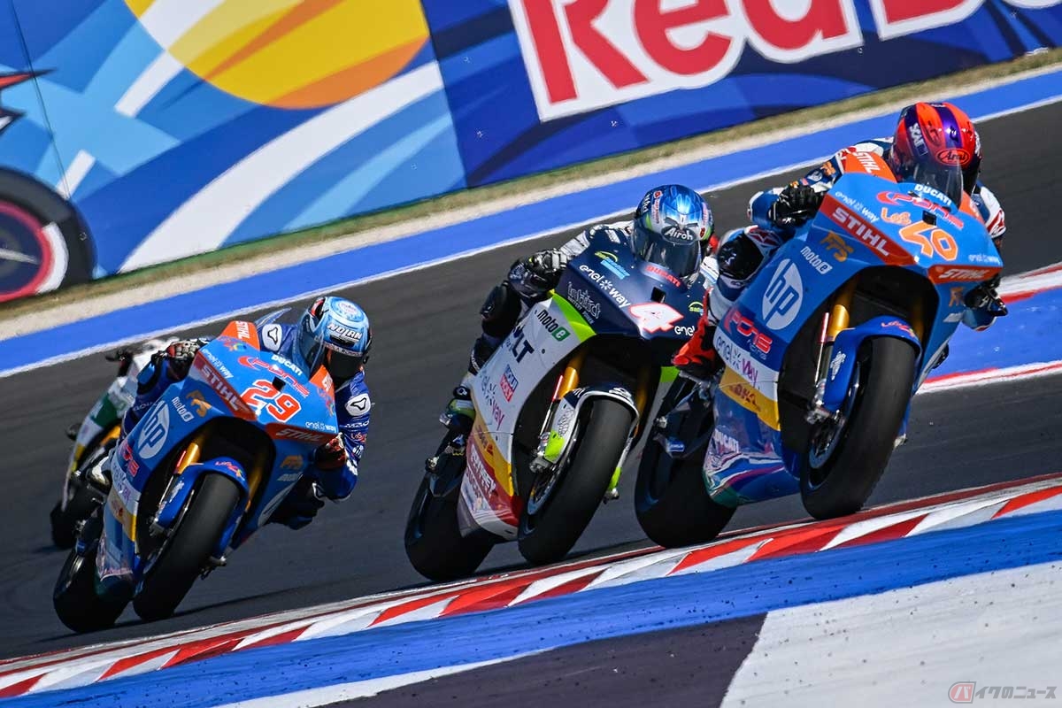 【MotoE第8戦サンマリノ大会】優勝でチャンピオンを決めたマッテア・カサデイ選手(#40)