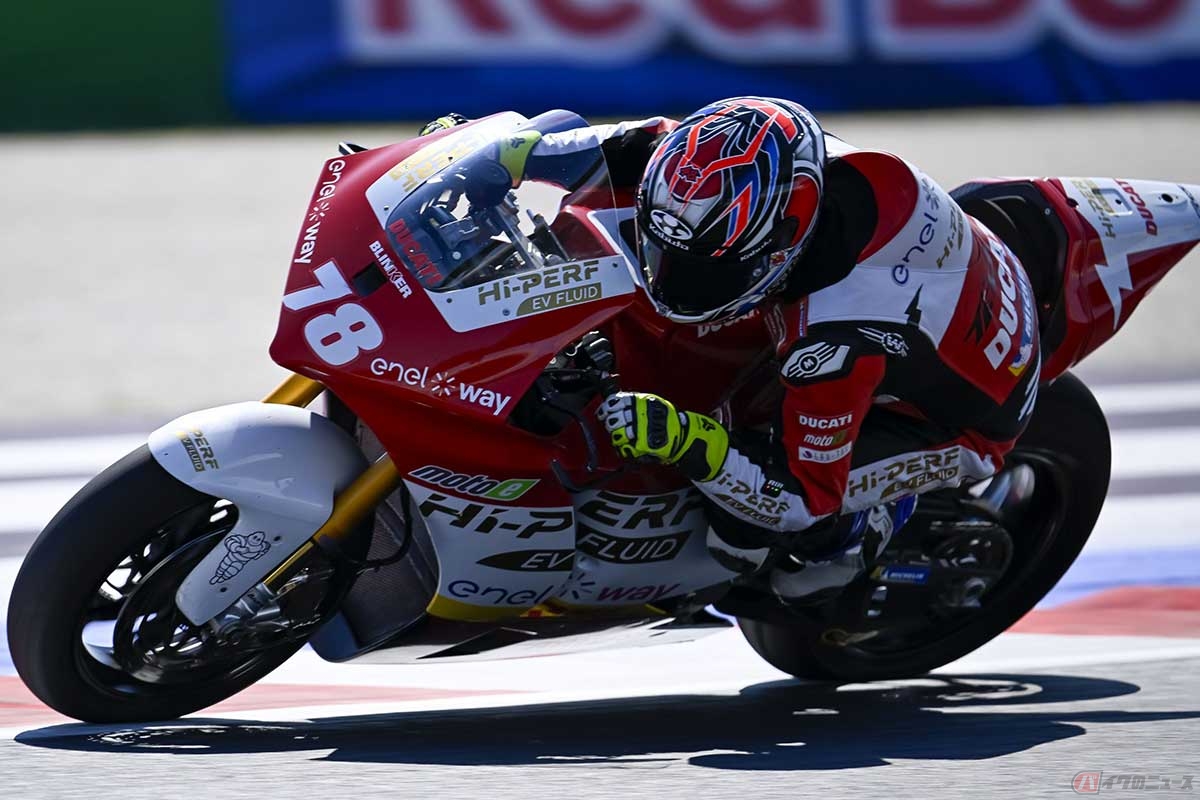 【MotoE第8戦サンマリノ大会】2023年シーズンはランキング13位という結果で終えた大保光選手（#78）