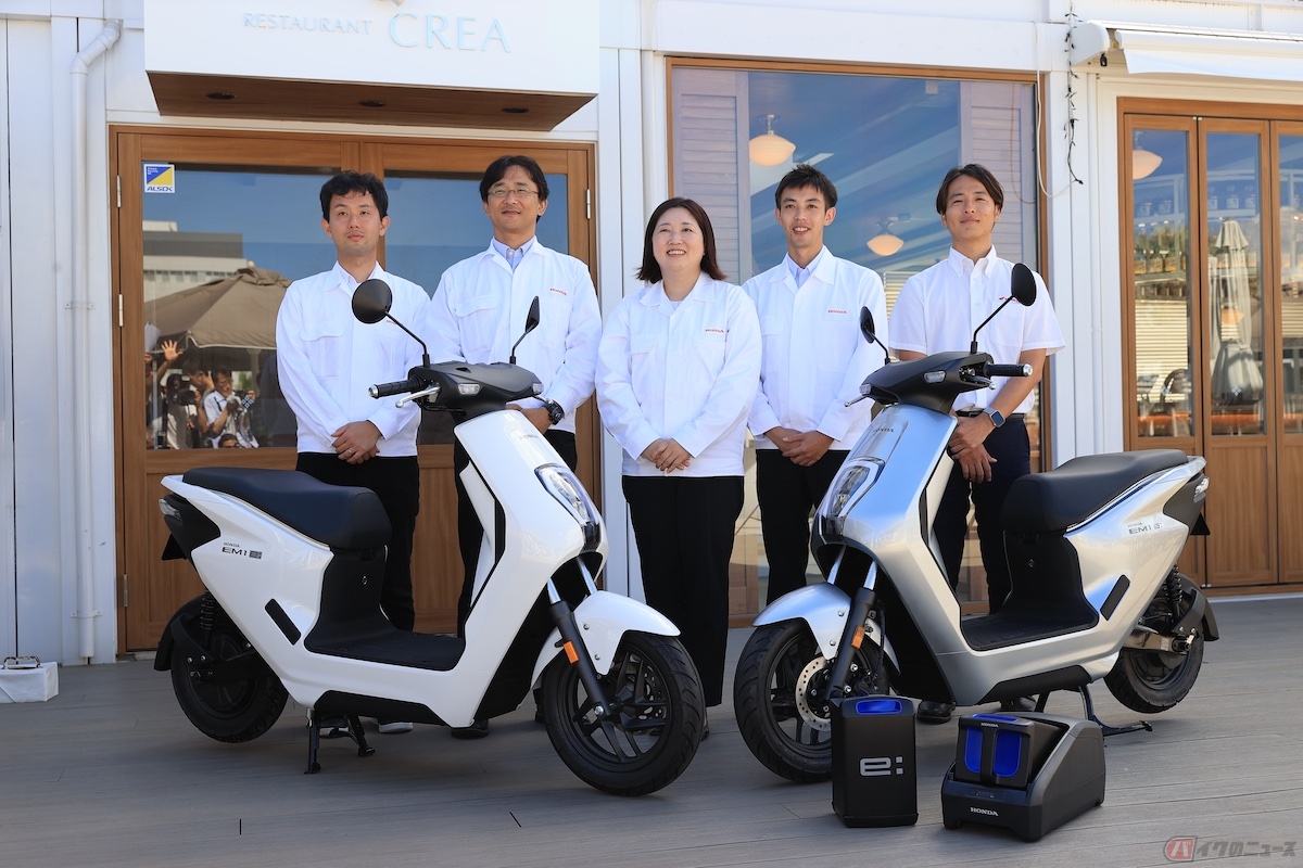 ホンダの原付一種電動スクーター「EM1 e:」開発チームの方々