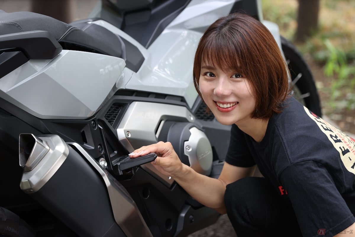 車体との一体感が面白いタンデムステップ