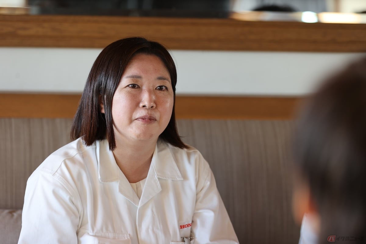 開発責任者の後藤香織さん(本田技研工業株式会社電動事業開発本部 二輪・パワープロダクツ電動事業開発統括部)