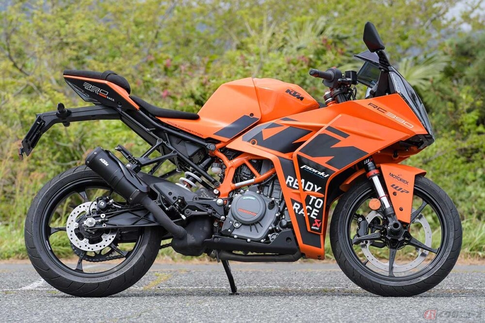 KTM「RC 390 GP」なら、アンダー400ccでトップクラスの運動性能を満喫