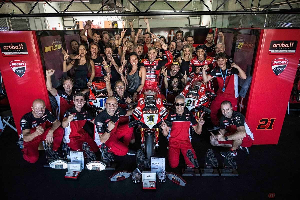 ランキングトップのアルバロ・バウティスタ選手(Aruba.it Racing–Ducati)