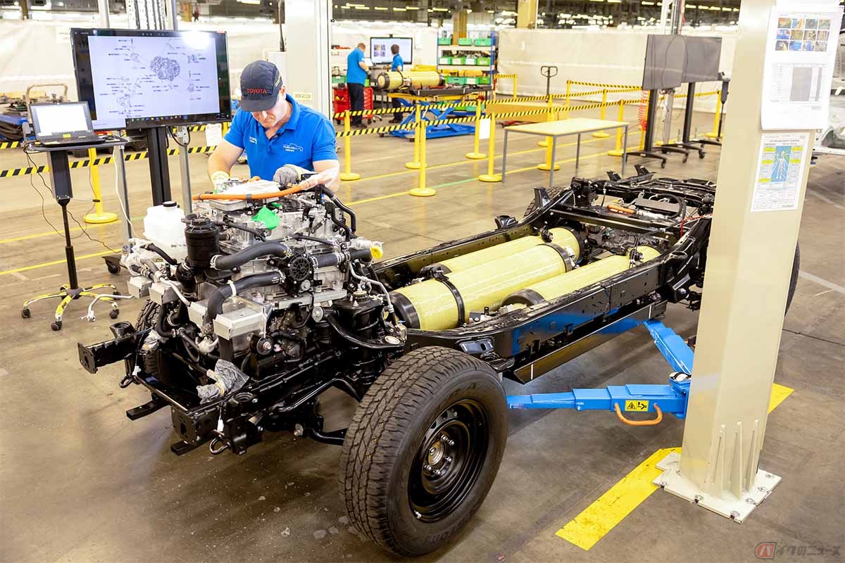 トヨタが公開した英国製水素燃料ハイラックスのプロトタイプの開発工程