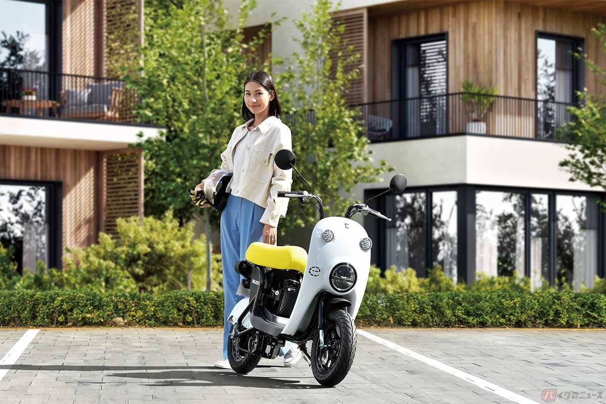 スズキがJAPAN MOBILITY SHOW2023で参考出品するアシスト自転車の電動ユニットを使用した近距離モビリティ 「e-choinori (イーチョイノリ)」