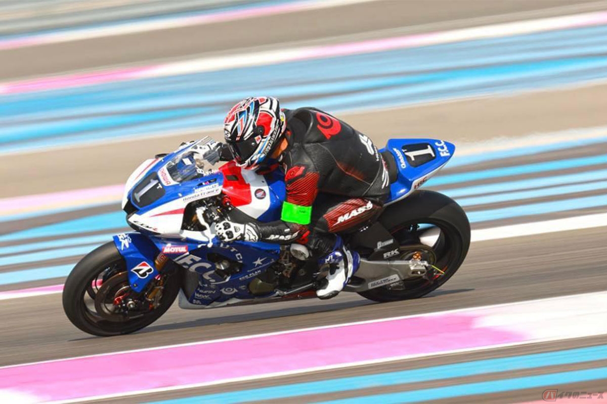 EWC世界耐久ロードレース選手権 最終戦でフランスにあるポールリカールサーキットを走る大久保光選手