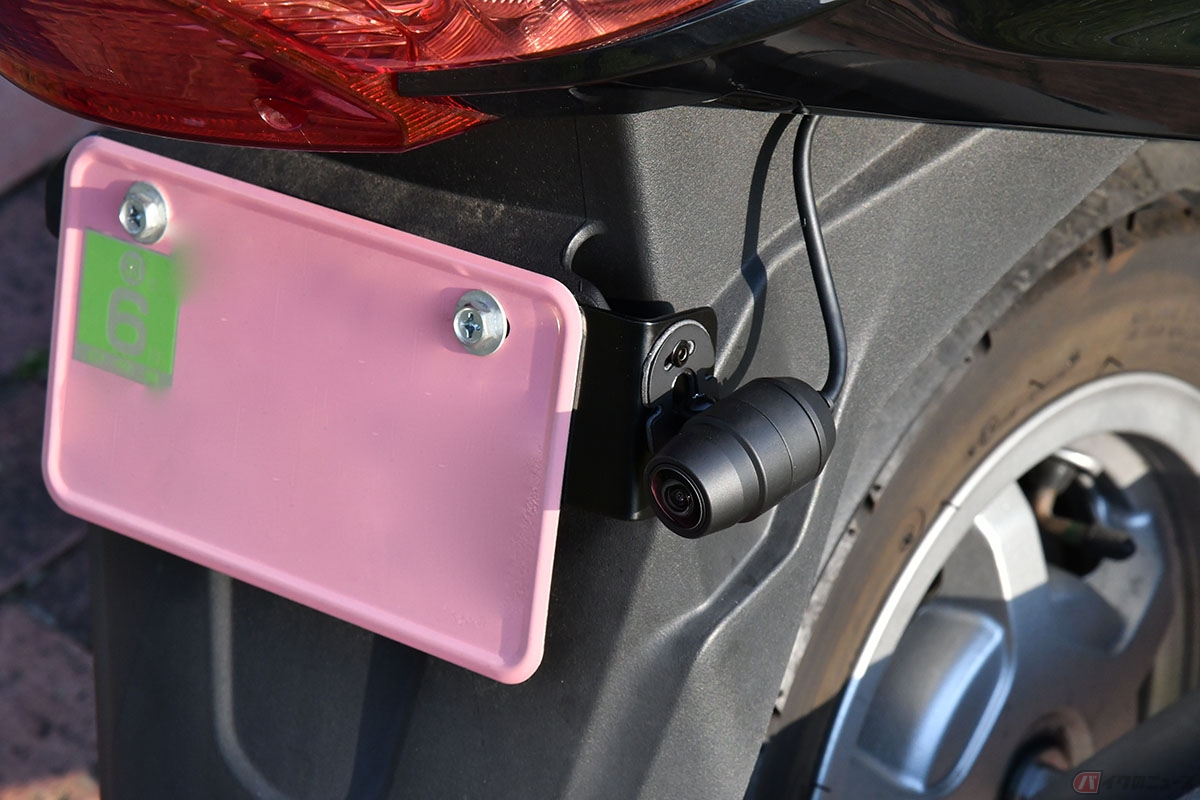 バイク用のドラレコは設置位置の調整が必要