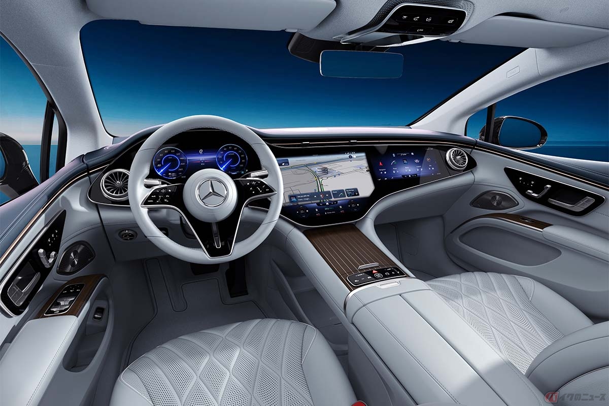 メルセデス・ベンツが発表したラグジュアリー電気自動車の特別仕様車「EQS 450+ Edition1」の内装