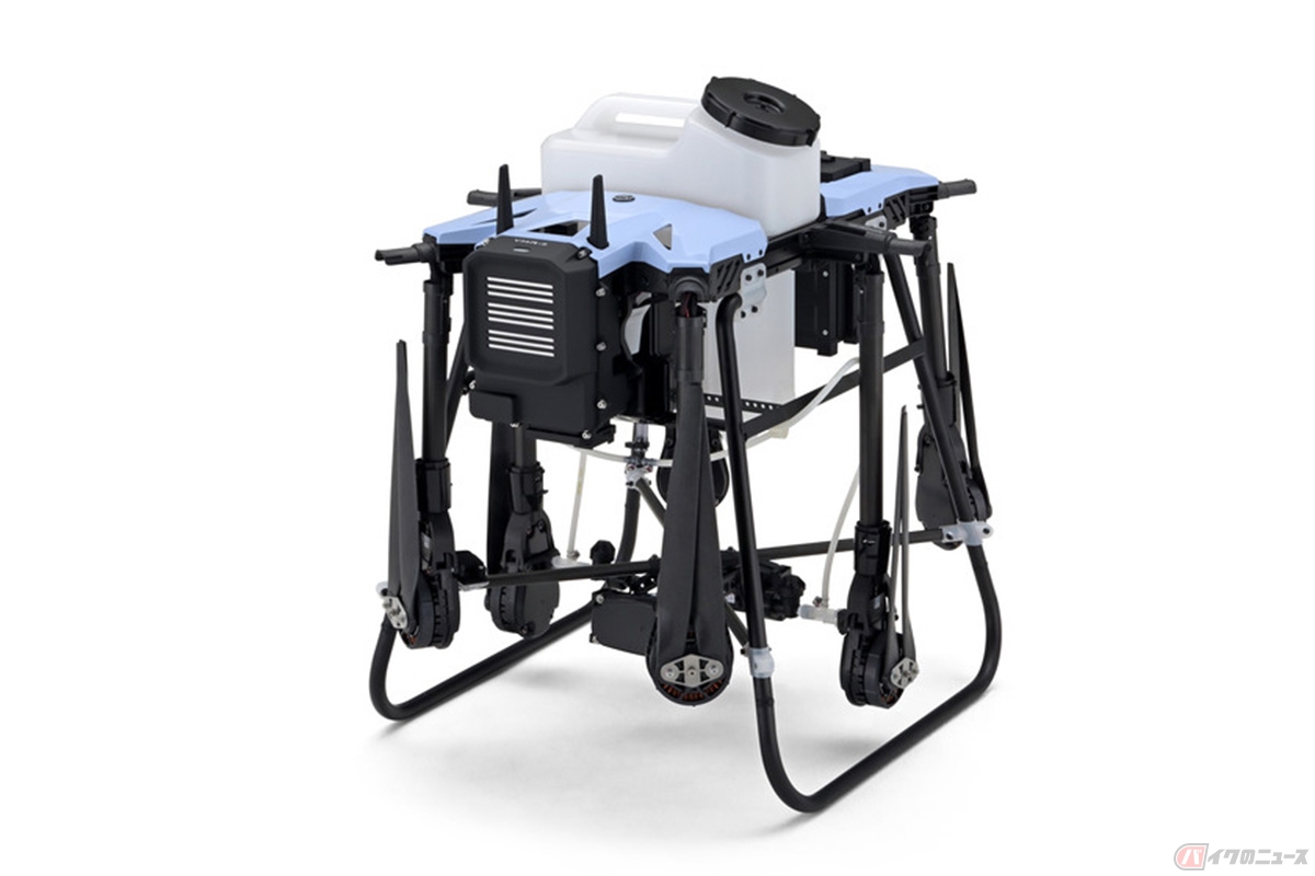 ローターを折りたたんだ収納時のサイズはコンパクトな733㎜×626㎜×786㎜