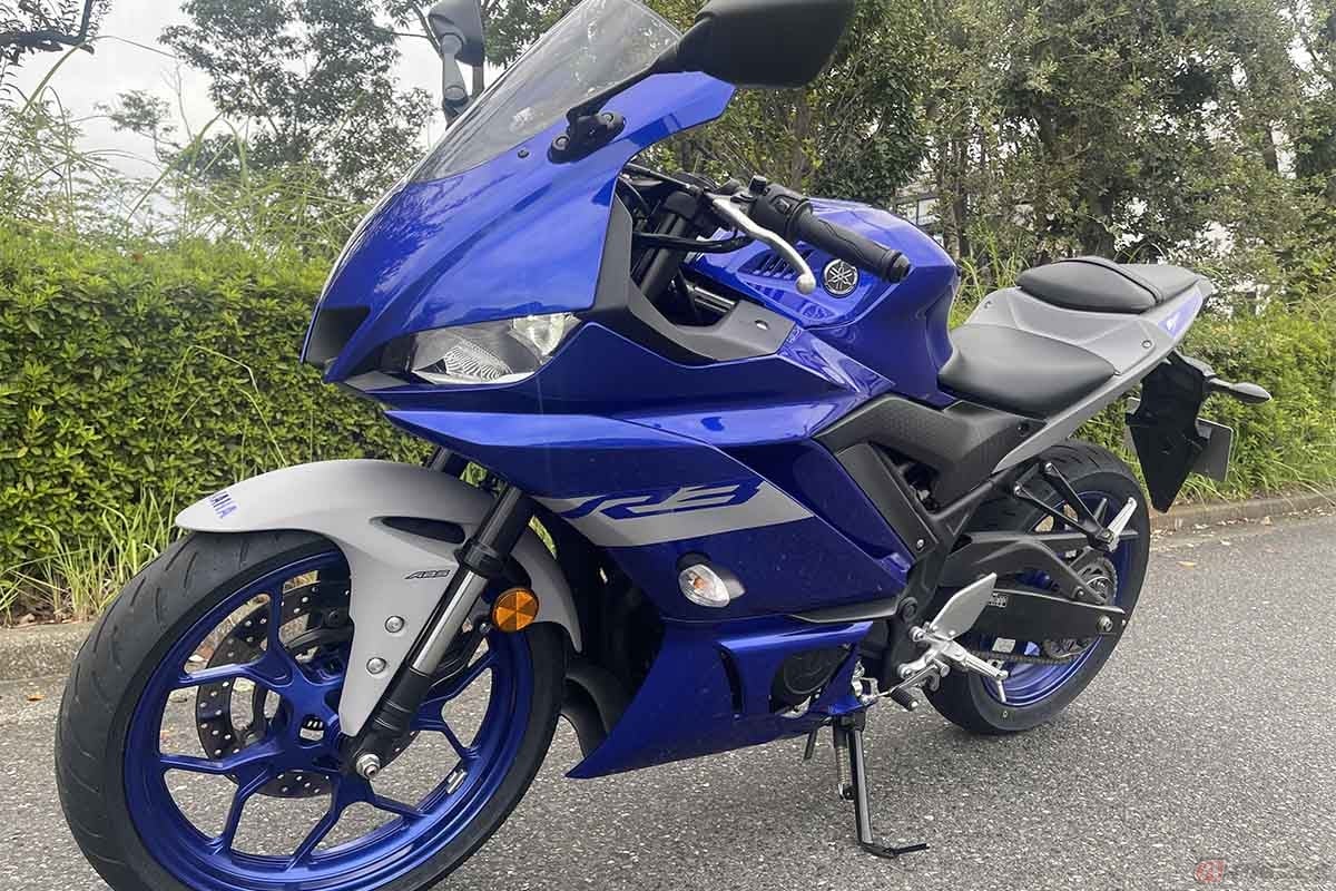 クリステル・チアリさんが試乗したヤマハ「YZF-R3」2020年モデル