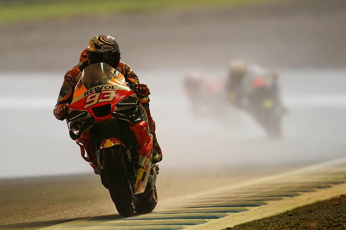 序盤から雨が降り出したMotoGP第14戦日本GP MotoGPクラス決勝レース