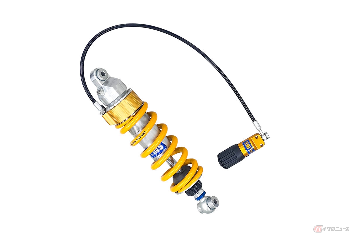 カワサキ「Z900 PLAZA EDITION」に装備されているオーリンズ製のリヤサスペンション