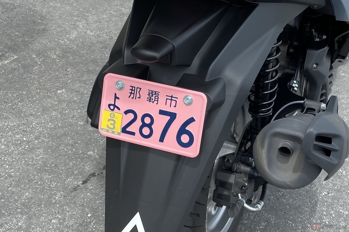 125ccを下回るバイクは、レンタル用のナンバーが交付されることがない