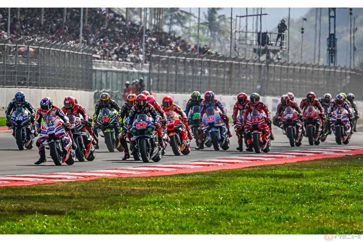 MotoGP第15戦インドネシアGP決勝レースの様子