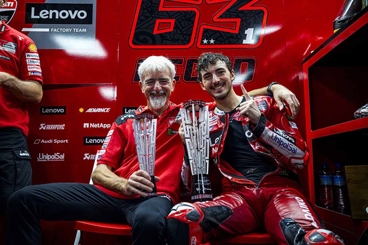 MotoGP第15戦インドネシアGP決勝レースを制したフランセスコ・バニャイア選手（ドゥカティ・レノボ・チーム）