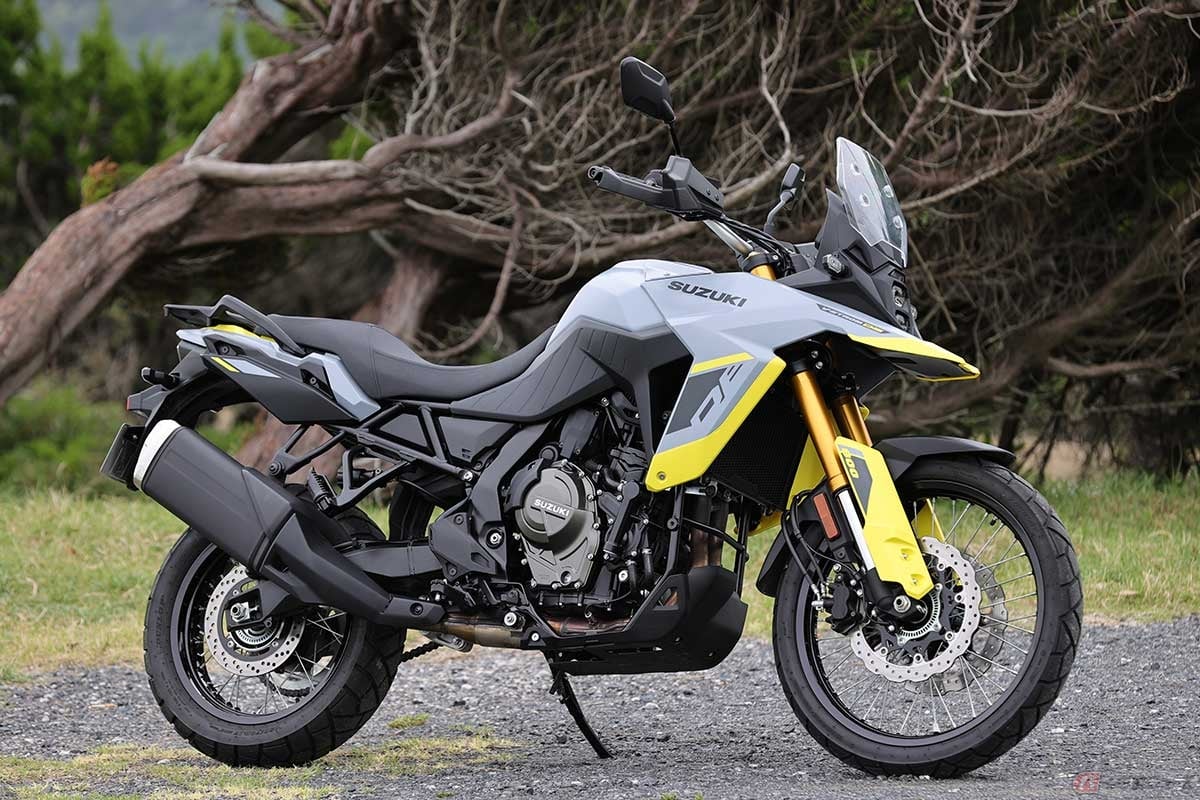 スズキ「V-STROM 800DE」の舵取り角左右は「40°」