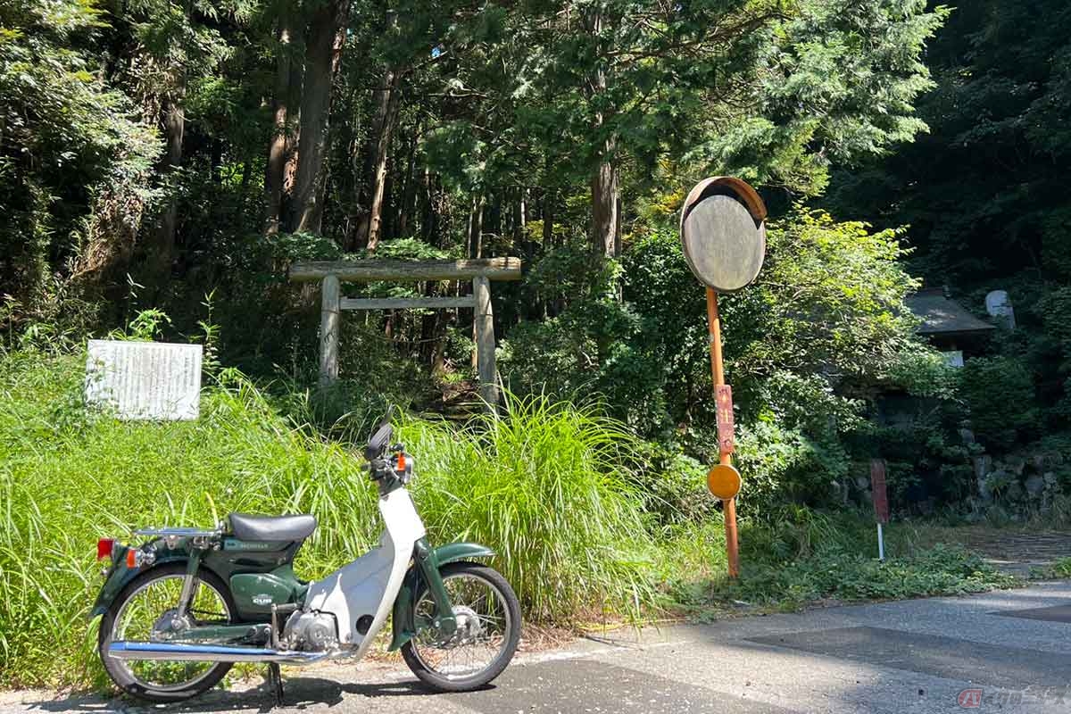 千葉県いすみ市の国道465号から脇道に逸れると「発坂峠」の山道が見える。古くから交通の要所だったそうだが、現在は国道の脇に潜んでおり、知らなければ通り過ぎてしまうだろう