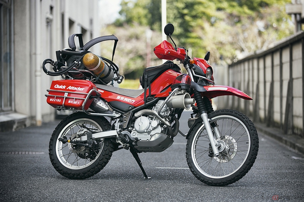 東京消防庁は、ヤマハ「セロー250」をベースにした消防活動二輪車を導入している