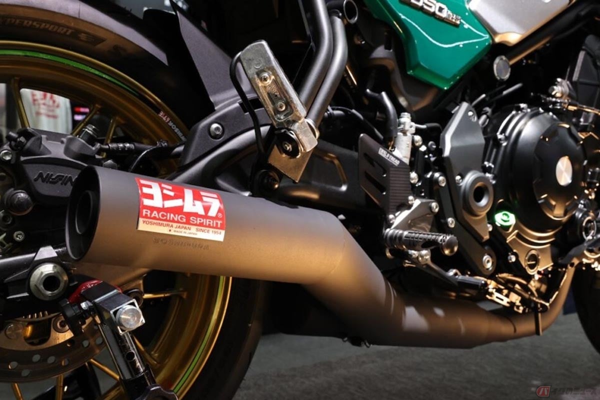 カワサキ「Z650RS」用のヨシムラ機械曲ストレートサイクロン Duplex Shooter
