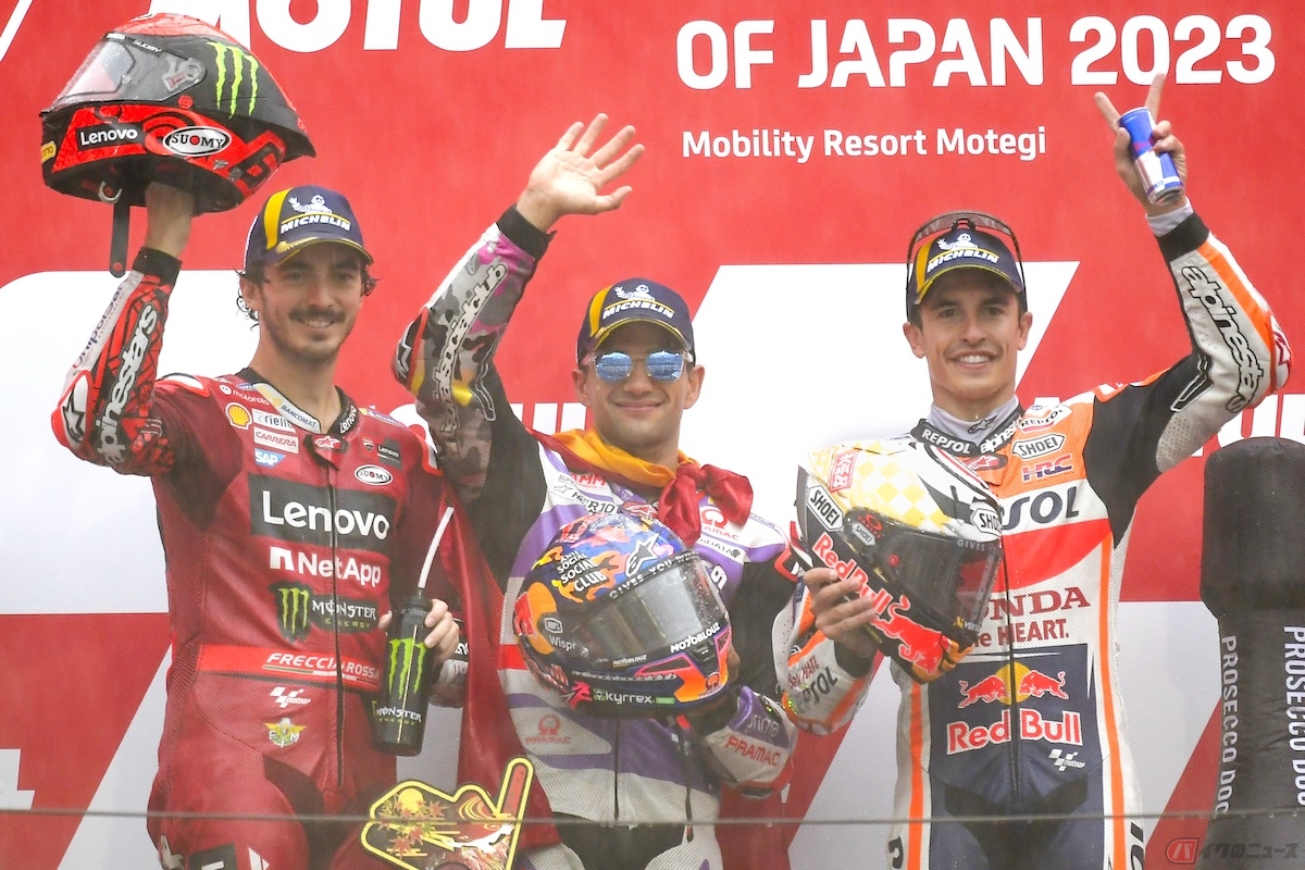 マルク・マルケス選手は今季初めて決勝レースの表彰台を獲得