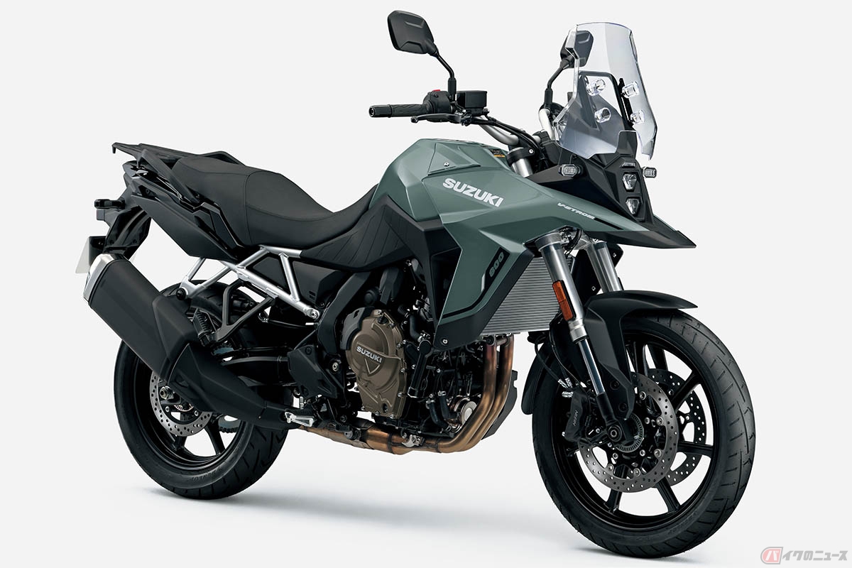スズキ「V-STROM 800」マットスティールグリーンメタリック