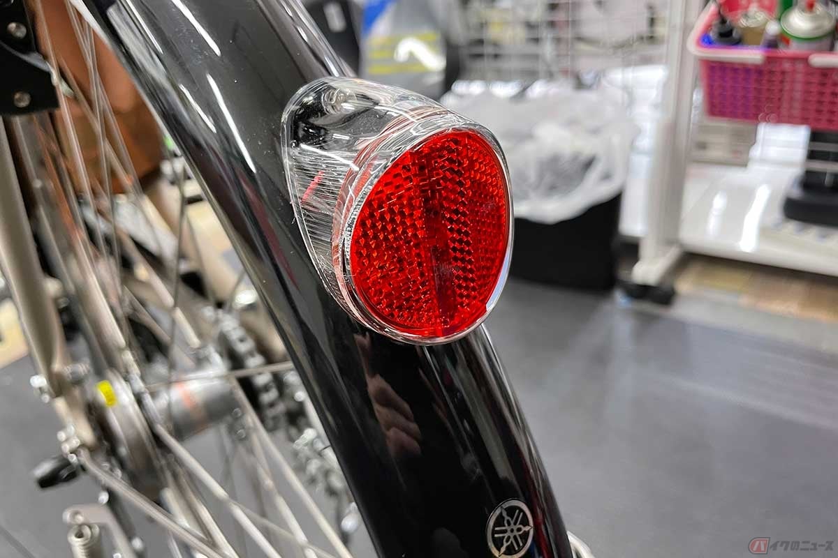 自転車のリアリフレクター