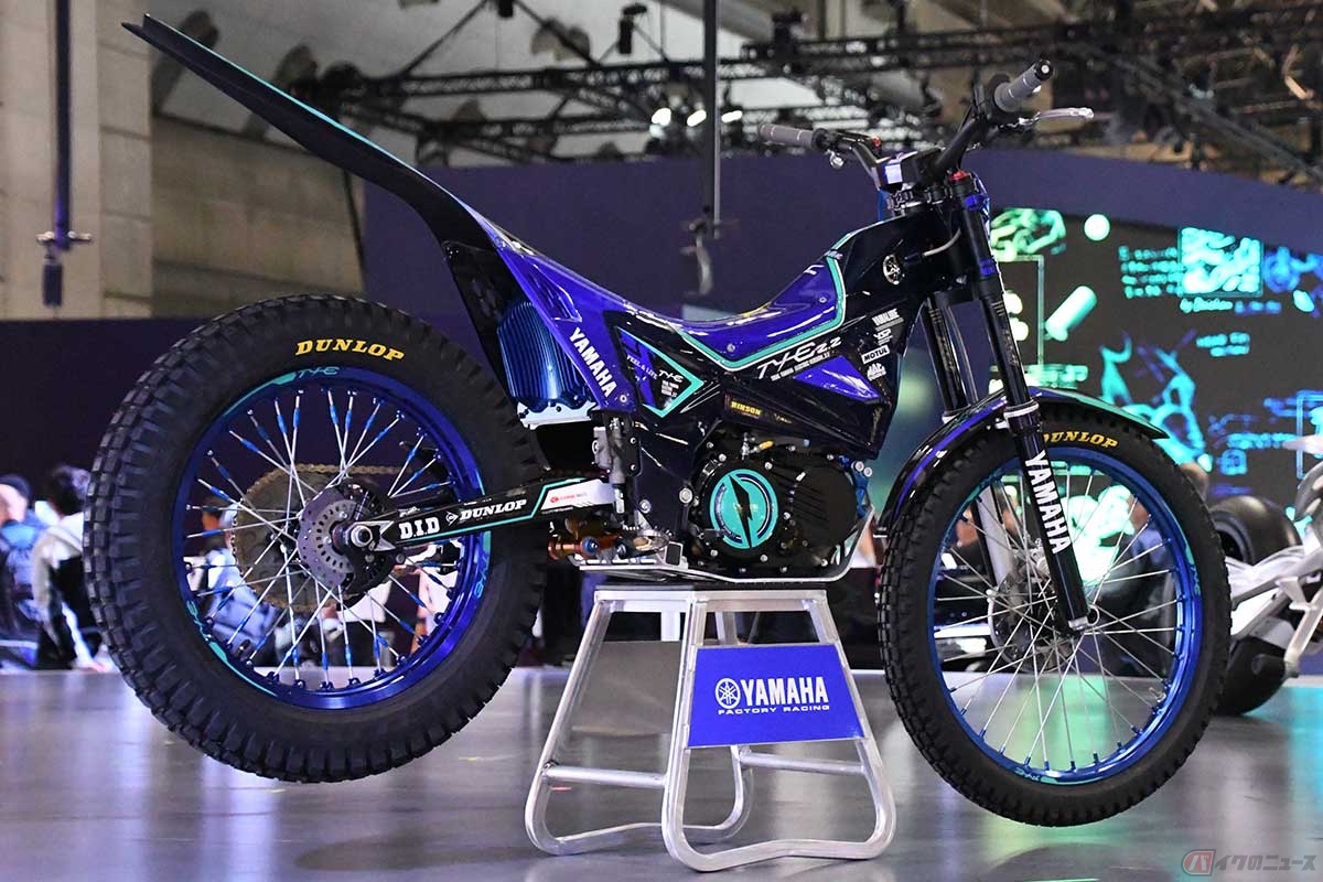 ヤマハの電動トライアルマシン「TY-E 2.2」は、2023年シーズンの全日本トライアル選手権第5戦北海道大会から投入された