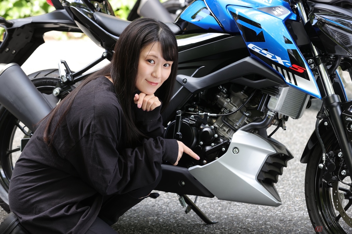 小排気量のバイクには、単気筒エンジンが多く搭載されている