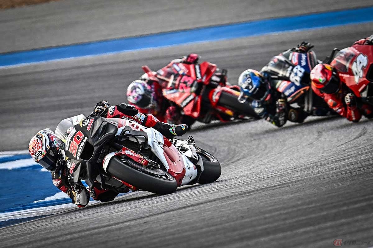 【MotoGP第17戦タイGP】決勝レースを14位でゴールした中上貴晶選手(#30/LCR Honda IDEMITSU)