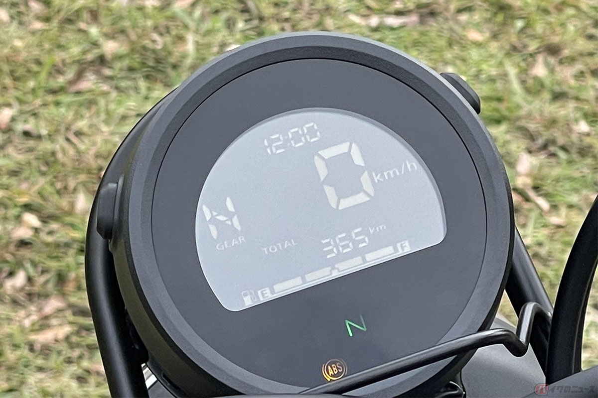 クリステル・チアリさんが試乗したホンダ「CL250」のメーター