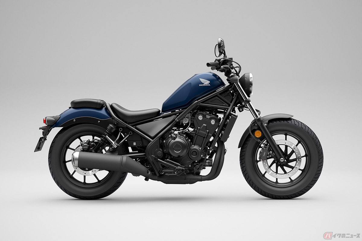 ホンダ新型「レブル500」マットジーンズブルーメタリック