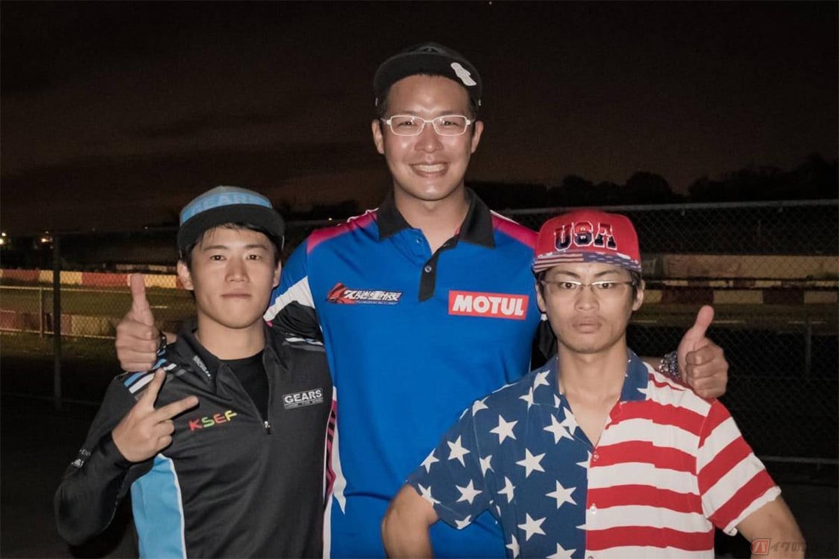 今回TSSに参戦していた日本人。左は小谷サキトくん。右は伝説の男と言われている今泉七瀬さん