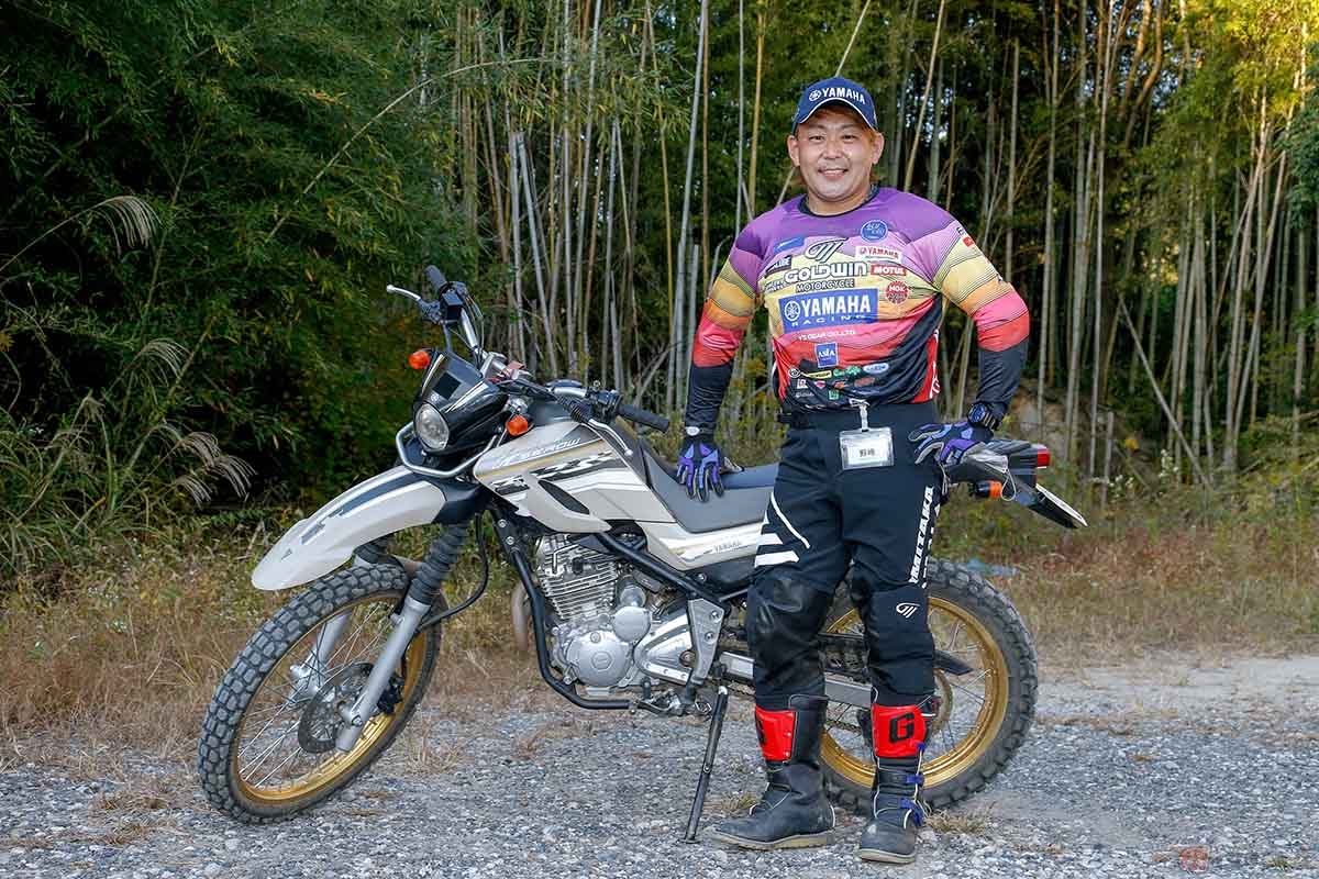 FN・JカップinSUGOを主催するトライアルライダーの野崎史高選手