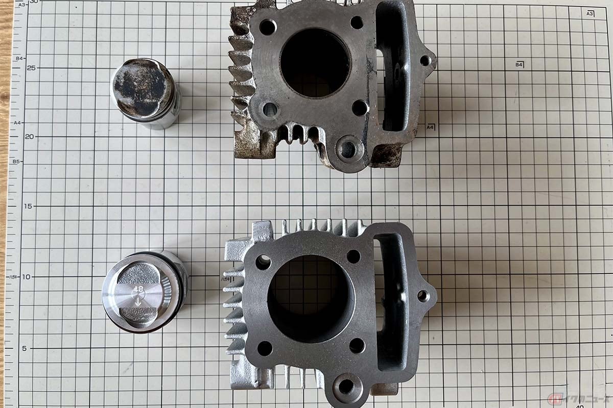 同じ排気量でもボアとストロークの組み合わせはさまざま