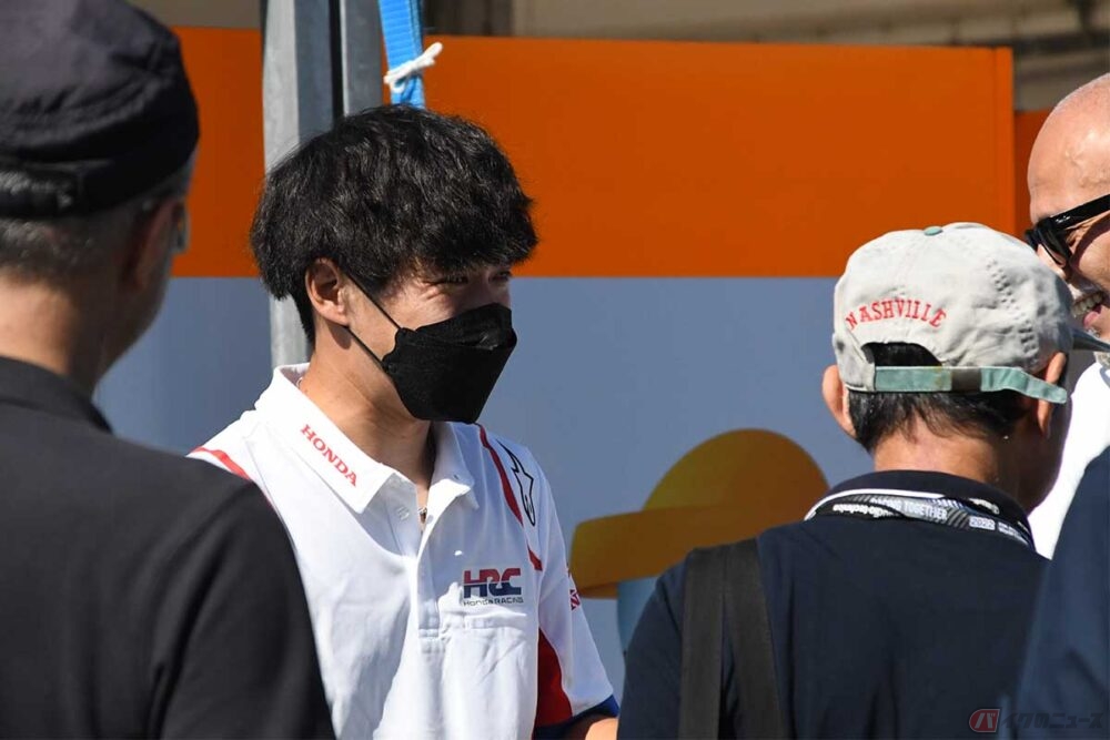 HRCのテストライダーを務める長島選手は、日本GPにワイルドカード参戦した