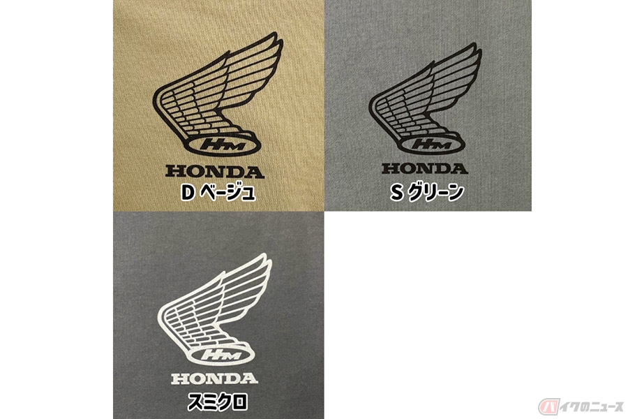 ホンダ公認のライセンス取得商品「レトロウイングマークスウェットシャツ」で使用されているウイングロゴ