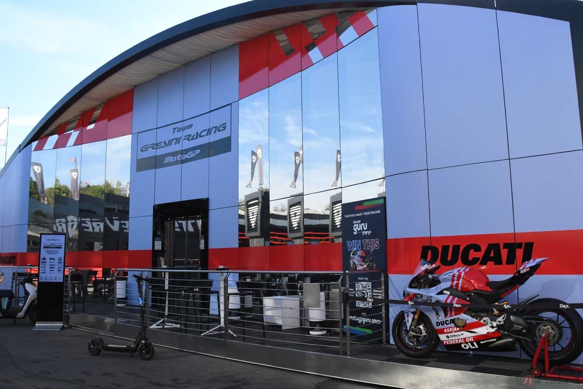 グレシーニ・レーシングMotoGPのホスピタリティ