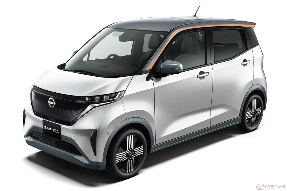100%バッテリーの電気で走る日産「サクラ」は、実用的な「軽EV」として注目を集め、発表から約3週間で受注1万1000台を突破した(日産調べ)