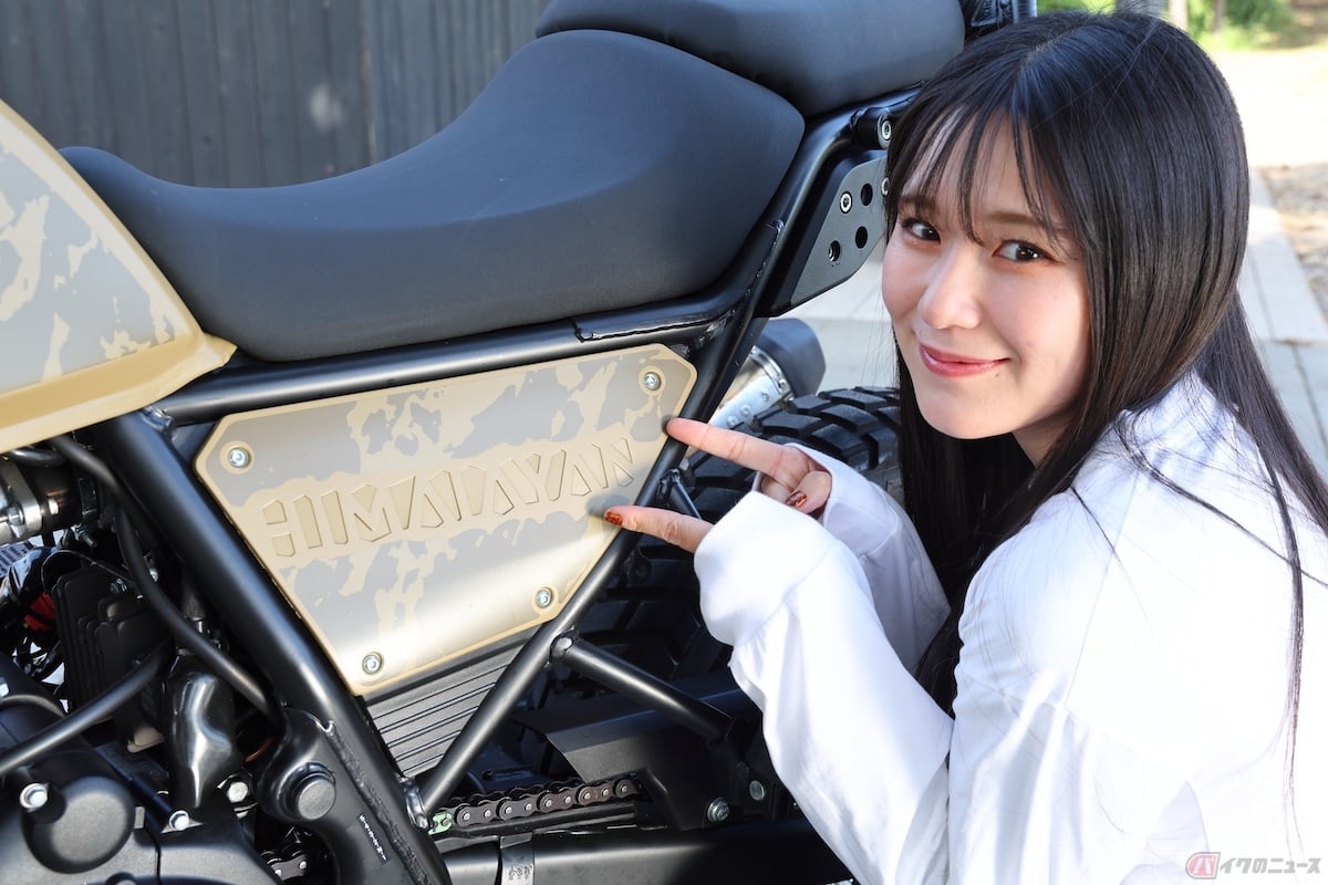 カラーリングはカモフラージュ柄で軍用の山岳バイクみたいでかっこいい